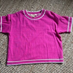 ⚜️ MICHAEL KORS Women’s Fuchsia Short Sleeve Sweater Size Small ⚜️